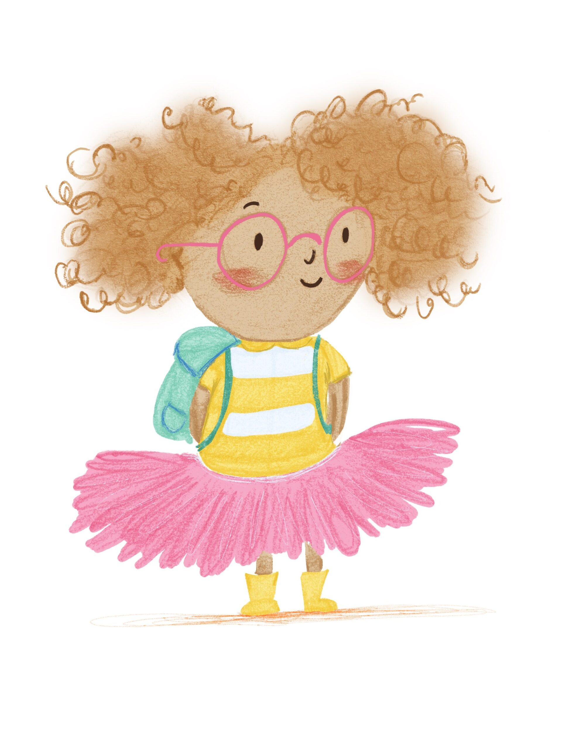 Colourful Character. Children's book illustration by Nathalie Goss. 