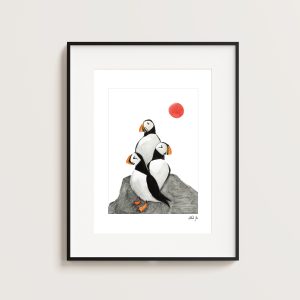 Puffin Summer - A4 Print