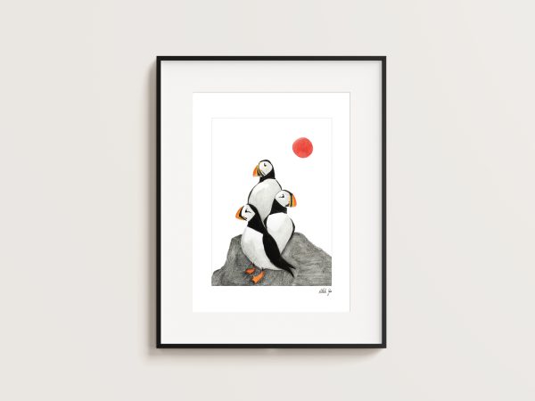 Puffin Summer - A4 Print