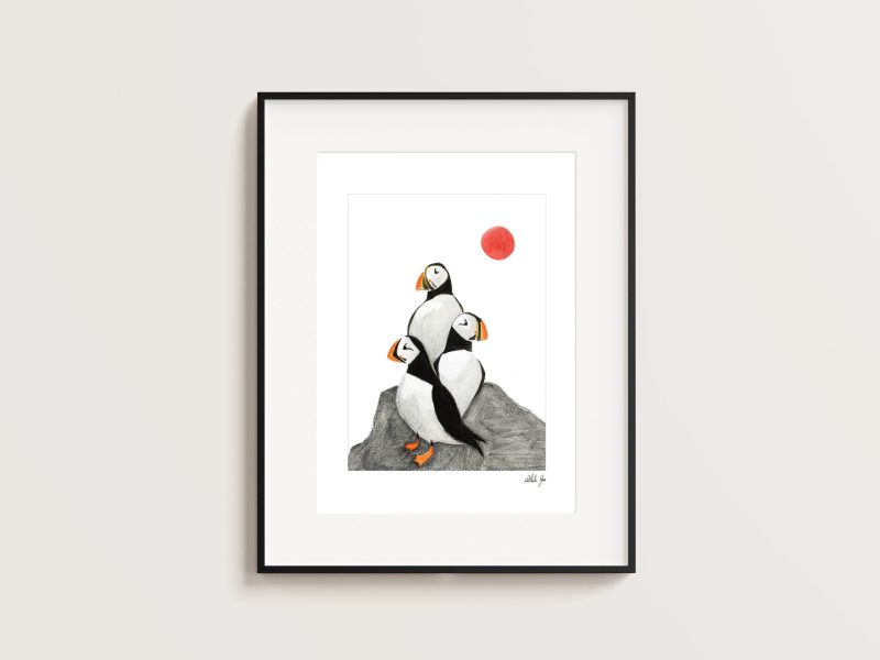 Puffin Summer - A4 Print