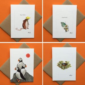Birthday cards - Pack of 4