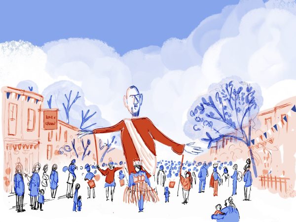 Hand drawn illustration. Story telling