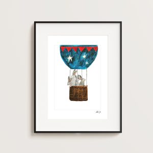 Hot air balloon ride - A4 Print