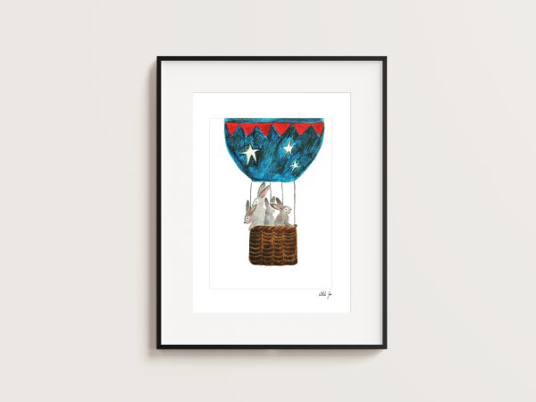 Hot air balloon ride - A4 Print