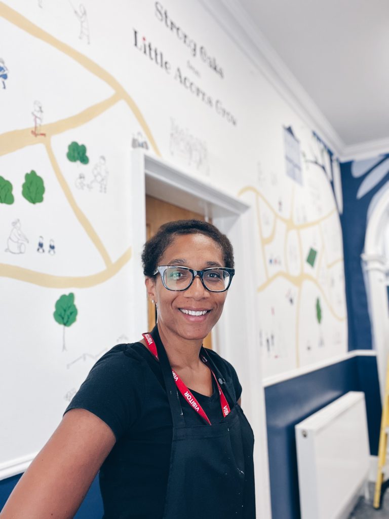 Mural, Map. Storytelling.
Artist Nathalie Goss