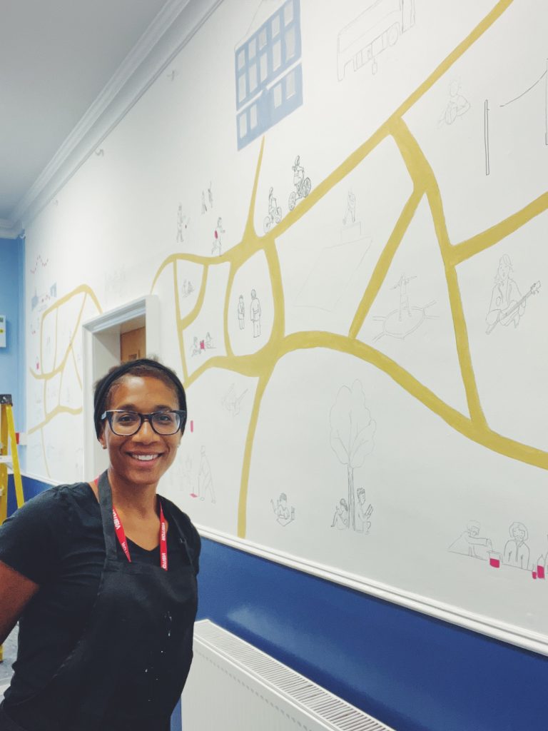 Mural for school, storytelling, Bespoke design