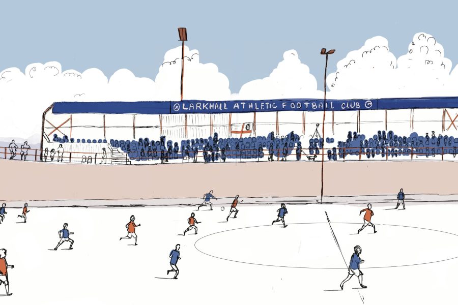 Illustration Larkhall Athletic Football, storytelling