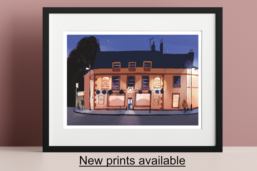 Night at the Inn. A3 Print