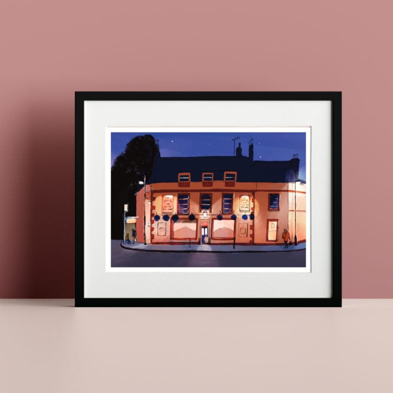 Night at the Inn-Unframed A3 Print
