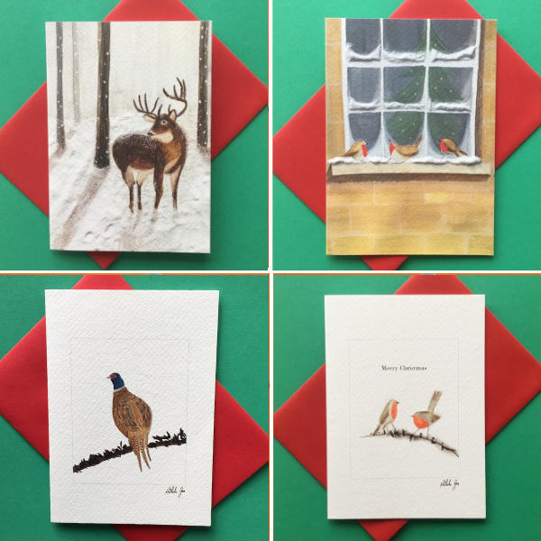 Christmas cards - Pack of 4