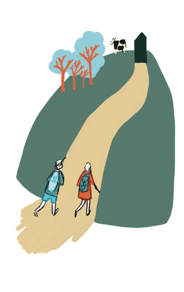 Illustrated map. Little-Solsbury_Hill