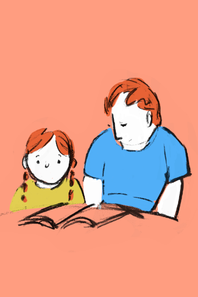 Parenting life editorial illustration