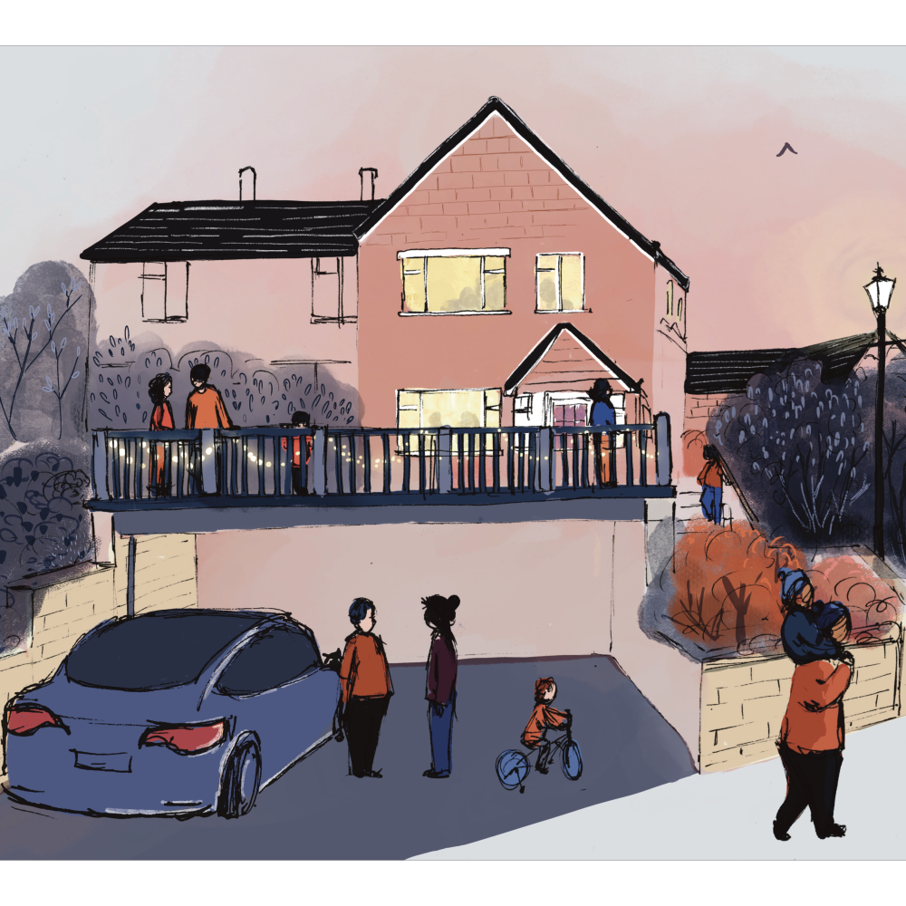 Bespoke house illustration