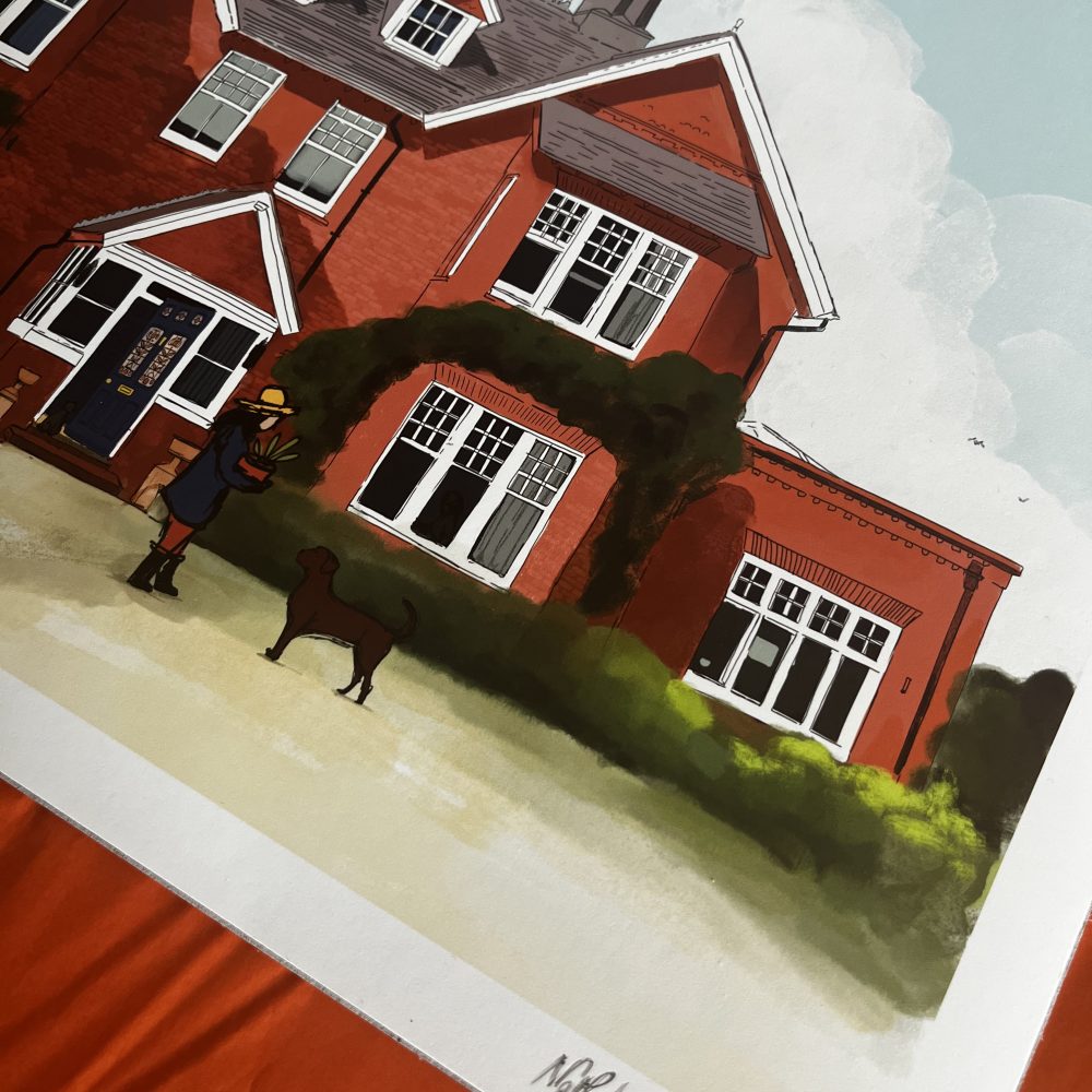 A3 Giclee Bespoke Home Illustration