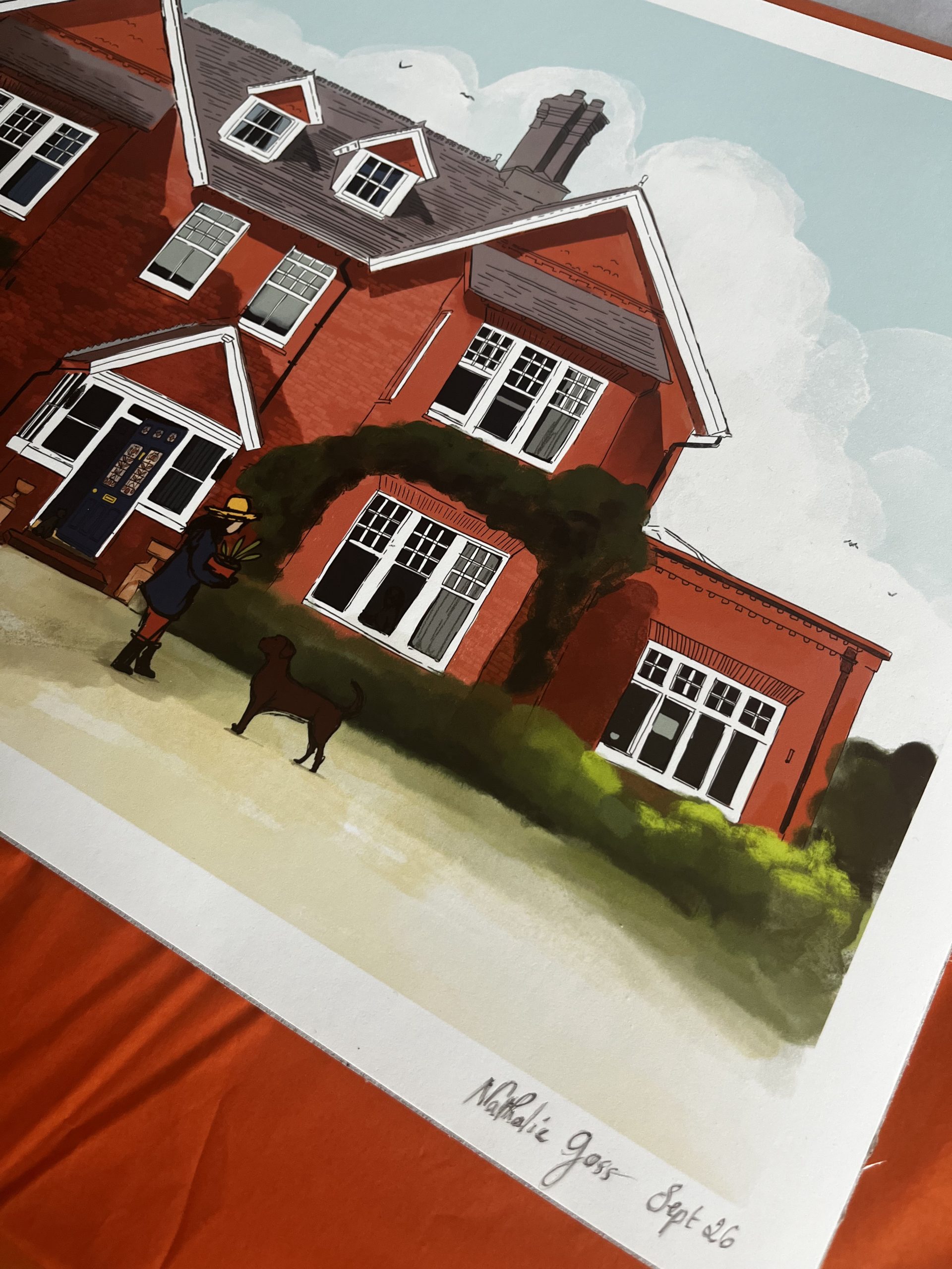 A3 Giclee Bespoke Home Illustration