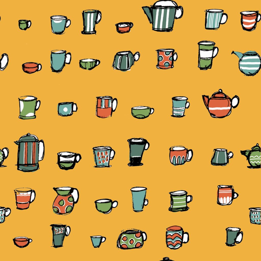 Mug pattern available for licensing