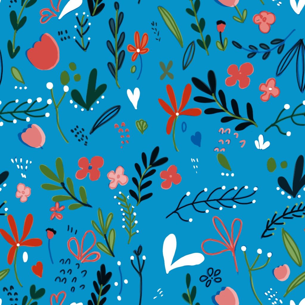 Floral pattern available for licensing