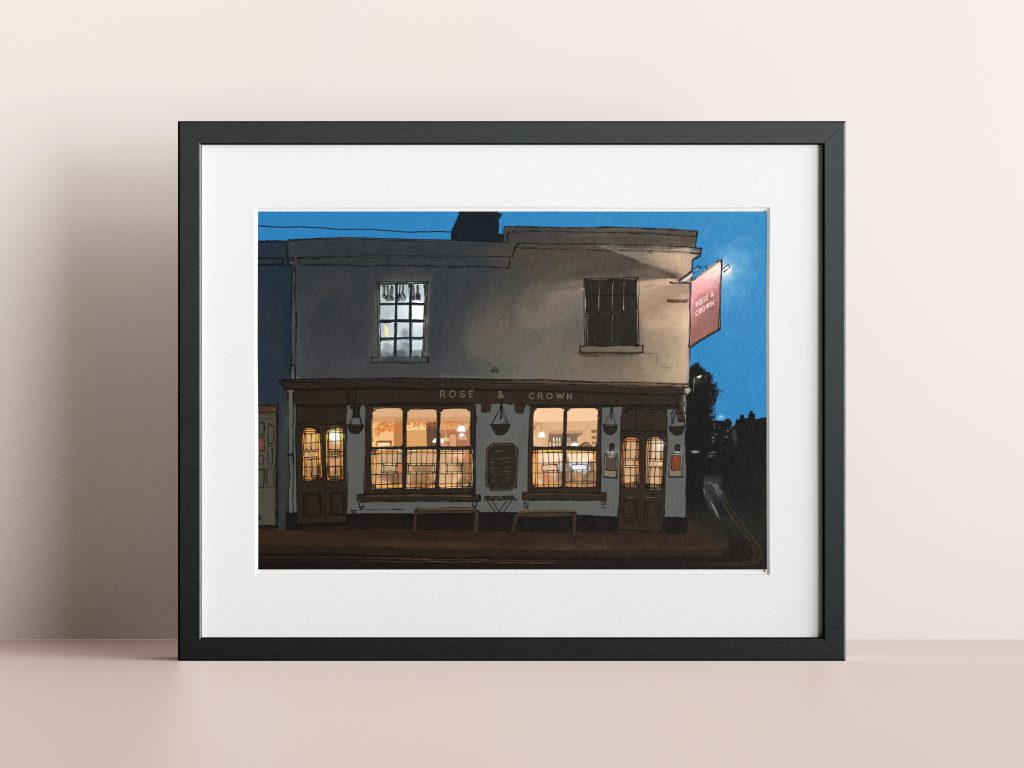 Larkhall Print,Bath